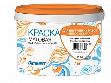 Краска водоэмульсионная  W209 белоснежная 14кг С247 Краска водоэмульсионная  W209 белоснежная 14кг С247