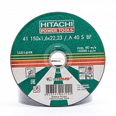 Круг отрезной по металлу  150х1,6х22  Hitachi 15016HR Круг отрезной по металлу  150х1,6х22  Hitachi 15016HR