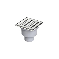 Трап вертикальный D 50мм 100x100мм регул. реш нерж VF.031.050K.100.01