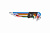 Набор шестигранников Topex 9 пр Torx цветные 35D969