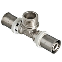 Тройник металлопластиковый 20х3/4"х20 Valtec НР пресс (10/80) VTm.233.N.200520 Тройник металлопластиковый 20х3/4"х20 Valtec НР пресс (10/80) VTm.233.N.200520