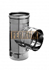 Тройник (из нержавеющей стали 0,5 мм) ф130 x 90° FeFLUES 44393 82923