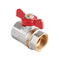 Кран шаровой MVI 3/4" FF AquaHit бабочка (12/96) BV.313.05 Кран шаровой MVI 3/4" FF AquaHit бабочка (12/96) BV.313.05