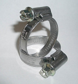 Хомут червячный   из нержавеющей стали  20-32мм ЛИБРО MX (W4) (100/1000) Хомут червячный   из нержавеющей стали  20-32мм ЛИБРО MX (W4) (100/1000)