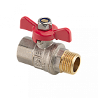 Кран шаровой MVI  3/4" FM с накидной гайкой бабочка ГОСТ(6/48) BV.920.05
