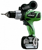 Ударный аккумулятрный шуруповерт Hitachi DV14DBEL