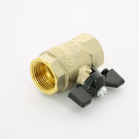 Кран шаровой  3/4" FF бабочка LD Pride LD 47.300.20