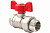 Кран шаровой   3/4" FM с н.гайк.баб OPTIMA никель
