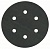 Шлифкруг ф150 на липкой основе 6 отверстий для камня k 600 (5шт) BOSCH 2 608 605 131