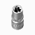 Головка торцевая BERGER 1/4" TORX (звездочка) Е6 BG2180