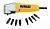 Набор бит 9 шт + угловая насадка DeWalt DT71517
