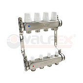 Коллектор VALFEX 7 вых. х 1х 3/4 EUROKONUS с расх.нерж. VF.586.0607