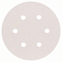 Шлифкруг ф150 на липкой основе 6 отверстий для краски k100 (5шт) BOSCH 2 608 605 025