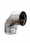 Колено (из нержавеющей стали 0,5 мм)  80 x 90° FeFLUES